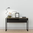 Function Plus Black & Oak Trim 1 Drawer Desk