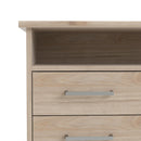 Function Plus Oak Finish 4 Drawers Desk