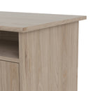 Function Plus Oak Finish 4 Drawers Desk