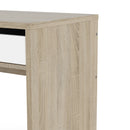 Function Plus Oak Finish Storage Unit Desk