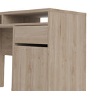 Function Plus Oak Finish Wooden 1 Door Desk