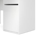 Function Plus White 1 Door 1 Drawer Wood Desk