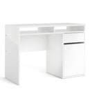 Function Plus White 1 Door 1 Drawer Wood Desk