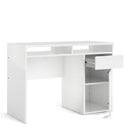 Function Plus White 1 Door 1 Drawer Wood Desk