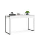 Function Plus White Wooden 3 Drawers Desk
