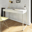 Function Plus White Wooden 3 Drawers Desk
