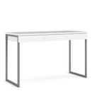 Function Plus White Wooden 3 Drawers Desk