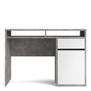 Function Plus White & Grey Wooden 1 Door Desk