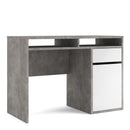 Function Plus White & Grey Wooden 1 Door Desk