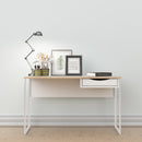 Function Plus White & Oak Trim Wide Desk