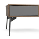 Fur Walnut Finish 1 Drawer Wood Coffee Table