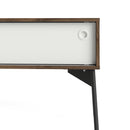 Fur Walnut Finish 2 Sliding Doors TV Unit