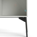 Fur White Wooden 1 Glass Door China Cabinet