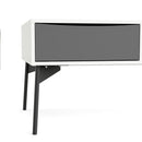 Fur White Wooden 1 Grey Drawer Coffee Table