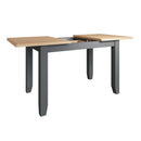 Grantham Oak Top Extendable Grey Dining Table by Lavishway | Dining Tables-33930