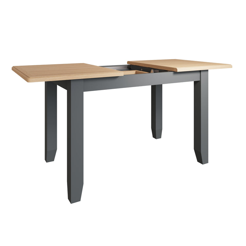 Grantham Oak Top Extendable Grey Dining Table by Lavishway | Dining Tables-33930