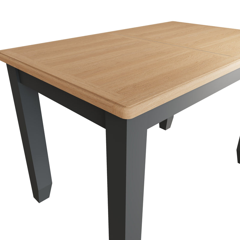 Grantham Oak Top Extendable Grey Dining Table by Lavishway | Dining Tables-33934