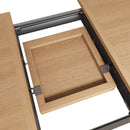 Grantham Oak Top Extendable Grey Dining Table by Lavishway | Dining Tables-33935