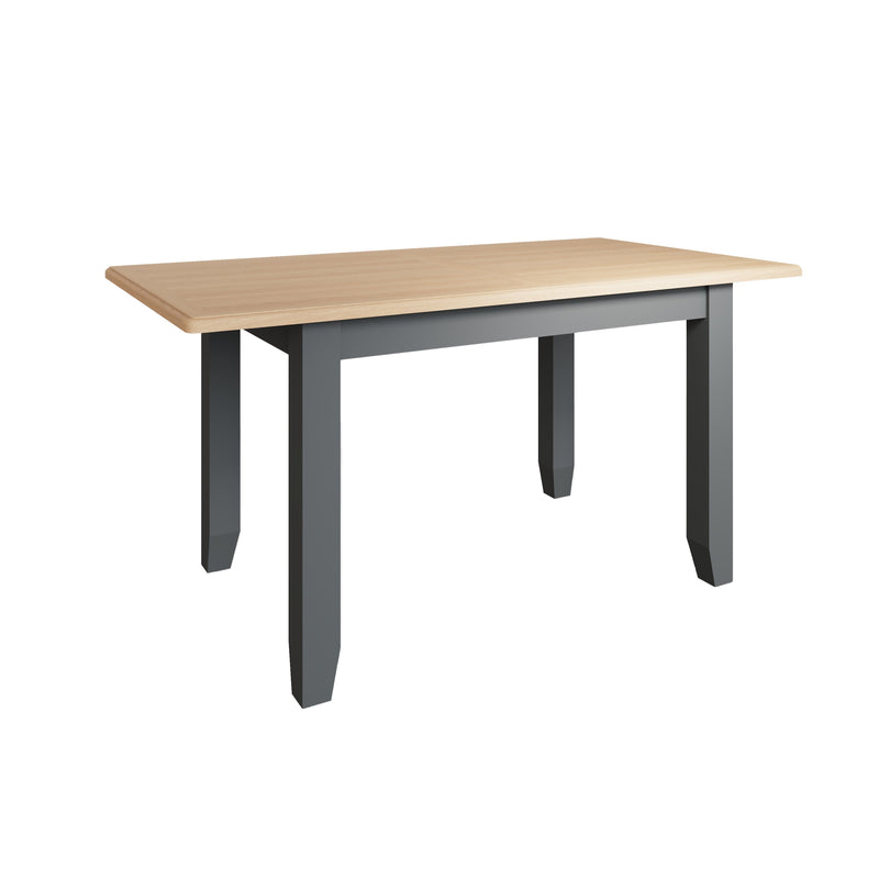 Grantham Oak Top Grey Extendable Dining Table by Lavishway | Dining Tables-36846