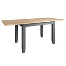 Grantham Oak Top Grey Extendable Dining Table by Lavishway | Dining Tables-36844