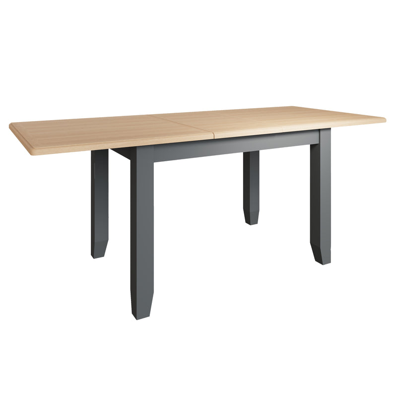 Grantham Oak Top Grey Extendable Dining Table by Lavishway | Dining Tables-36844