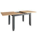 Grantham Oak Top Grey Extendable Dining Table by Lavishway | Dining Tables-36845