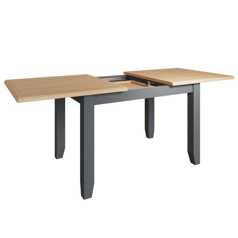Grantham Oak Top Grey Extendable Dining Table by Lavishway | Dining Tables-36845