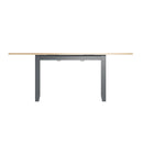 Grantham Oak Top Grey Extendable Dining Table by Lavishway | Dining Tables-36848