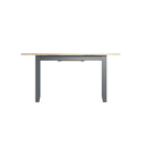 Grantham Oak Top Grey Extendable Dining Table by Lavishway | Dining Tables-36847
