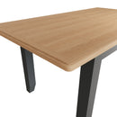 Grantham Oak Top Grey Extendable Dining Table by Lavishway | Dining Tables-36850