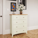 Grantham Oak Top 5 Chest Of Drawers by Lavishway | Chest Of Drawers-32766