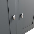 Grantham Oak Top 3 Doors Sideboard in Grey by Lavishway | Sideboards-33914