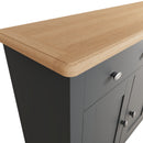 Grantham Oak Top 3 Doors Sideboard in Grey by Lavishway | Sideboards-33912