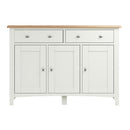 Grantham Oak Top 3 Doors Sideboard in White by Lavishway | Sideboards-31015