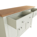 Grantham Oak Top 3 Doors Sideboard in White by Lavishway | Sideboards-31018