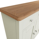 Grantham Oak Top 3 Doors Sideboard in White by Lavishway | Sideboards-31019