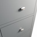 Grantham Oak Top 5 Drawer Narrow Chest by Lavishway | Chest Of Drawers-37027