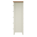 Grantham White Painted 5 Drawers Narrow Chest by Lavishway | Chest Of Drawers-31027
