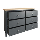 Grantham Oak Top 6 Drawers Chest by Lavishway | Chest Of Drawers-33900