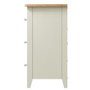 Grantham Oak Top 6 Drawer Chest in White by Lavishway | Chest Of Drawers-37146
