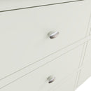 Grantham Oak Top 6 Drawer Chest in White by Lavishway | Chest Of Drawers-37149