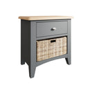 Grantham Midnight Grey Side Table by Lavishway | Side Tables-36720