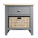 Grantham Midnight Grey Side Table by Lavishway | Side Tables-36719