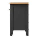 Grantham Midnight Grey Side Table by Lavishway | Side Tables-36722