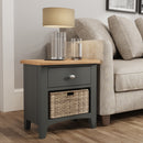 Grantham Midnight Grey Side Table by Lavishway | Side Tables-36718