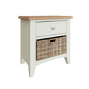 Grantham White 1 Basket Cabinet by Lavishway | Hallway Cabinets-31034
