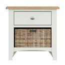 Grantham White 1 Basket Cabinet by Lavishway | Hallway Cabinets-31035