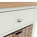 Grantham White 1 Basket Cabinet by Lavishway | Hallway Cabinets-31039