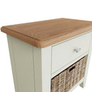 Grantham White 1 Basket Cabinet by Lavishway | Hallway Cabinets-31038