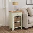 Grantham White 2 Baskets Cabinet by Lavishway | Hallway Cabinets-31042